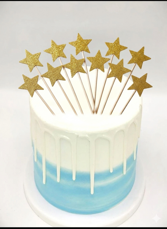 Star golden Topper pack of 10 (LWA-001)