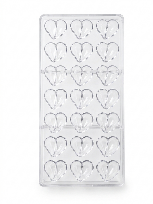 21 Cavity Heart Shape Polycarbonate Mould