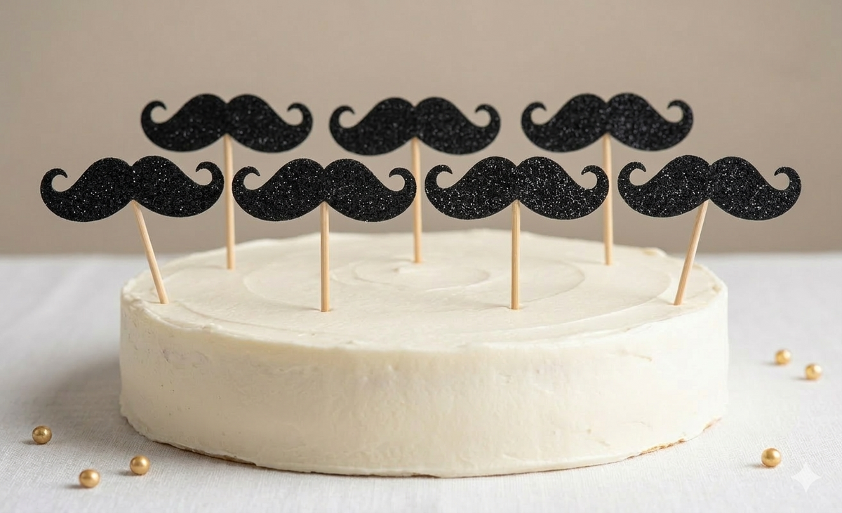 Black Mustache Topper Pack of 8 (LWA-082)