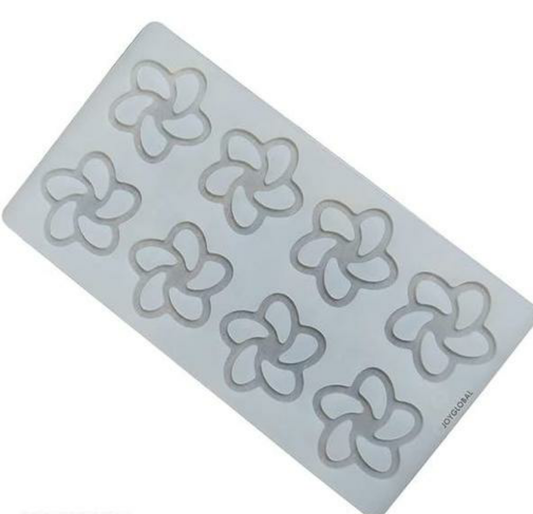 Flower Shape Garnishing Mould 8 Cavity Silicone