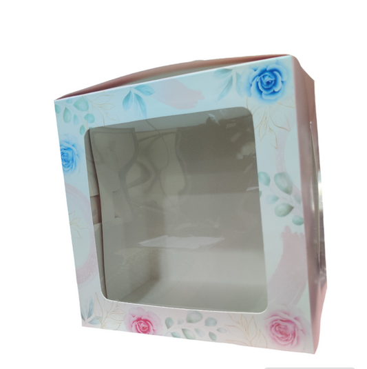 1 Pound Window  Cake Box
Size - 8*8*5