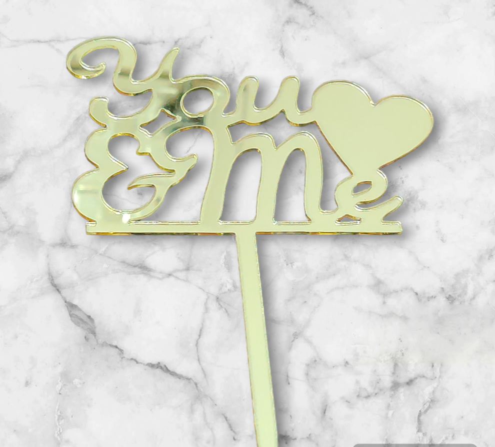 You and me Acrylic Topper