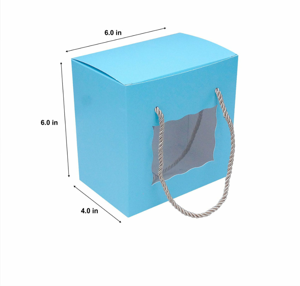 Window Gift Box 6x6x4