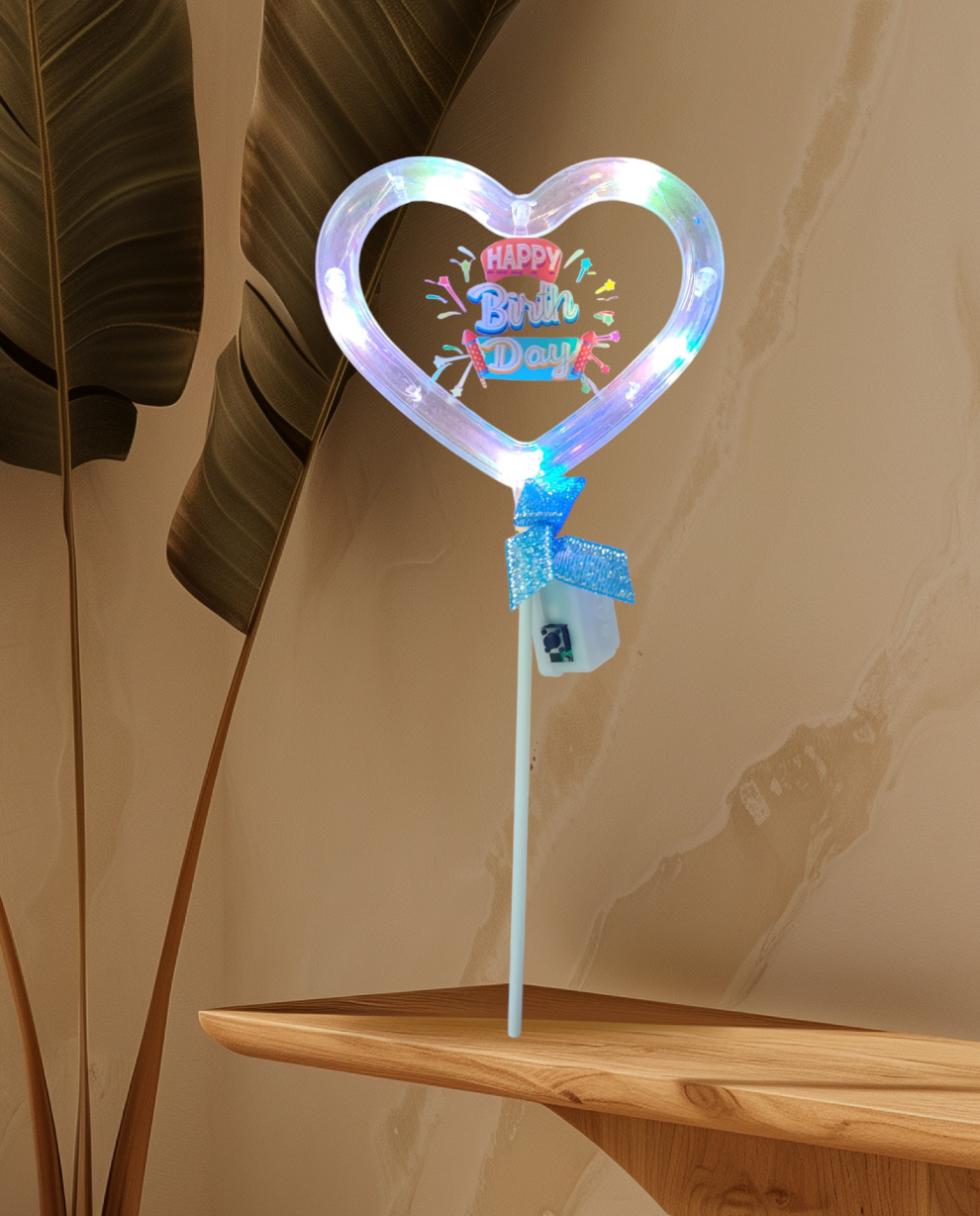 Premium LED light heart topper