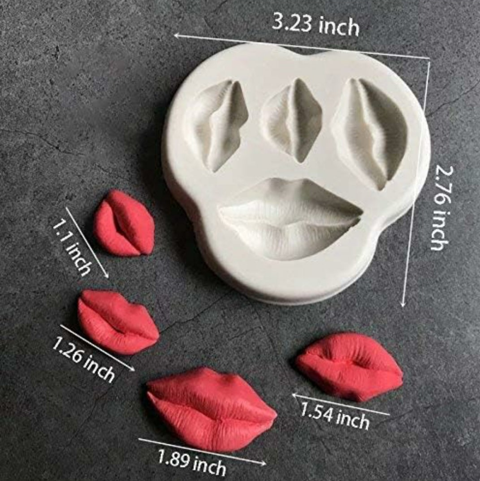 Lips fondant mould