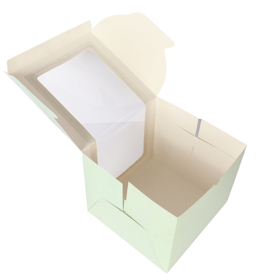 L- Shape Heighted  Window Cake Box Size 10x10x9 Inch (Pack of 10)