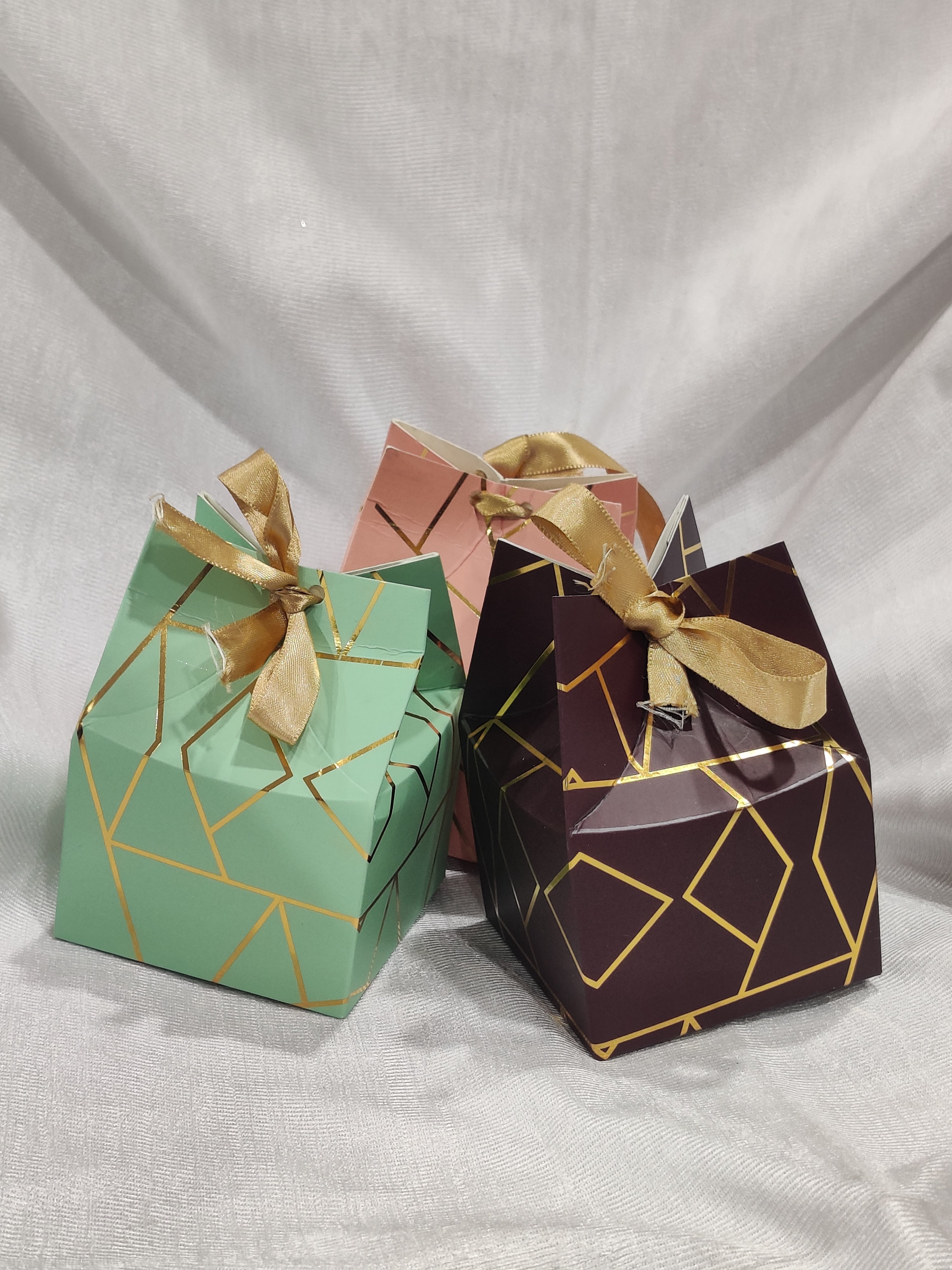 chocolate Potli Box Mint Colour size 3x2.5 inch – Bakeworld