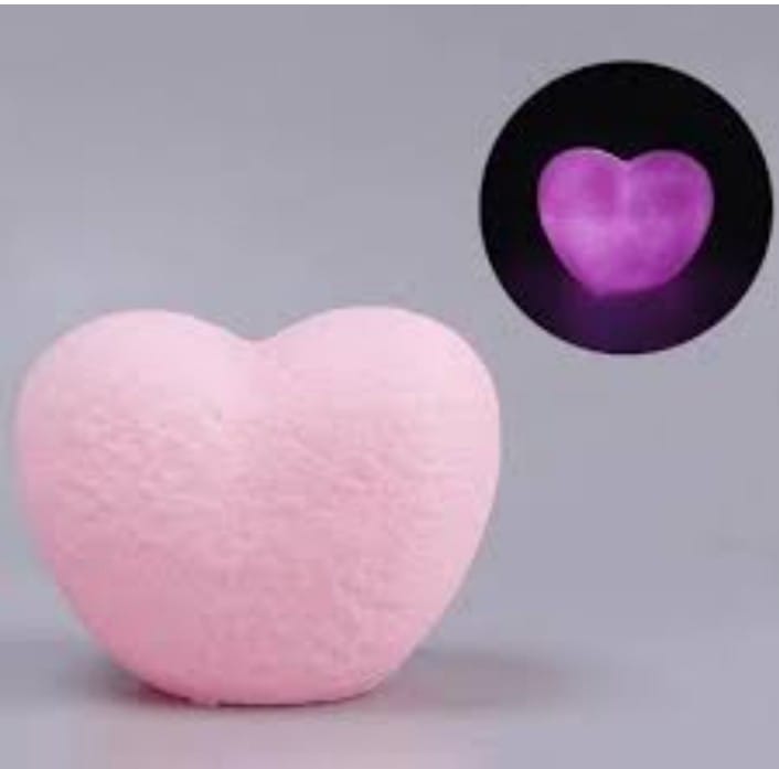 LED Heart Night Lamp Pink