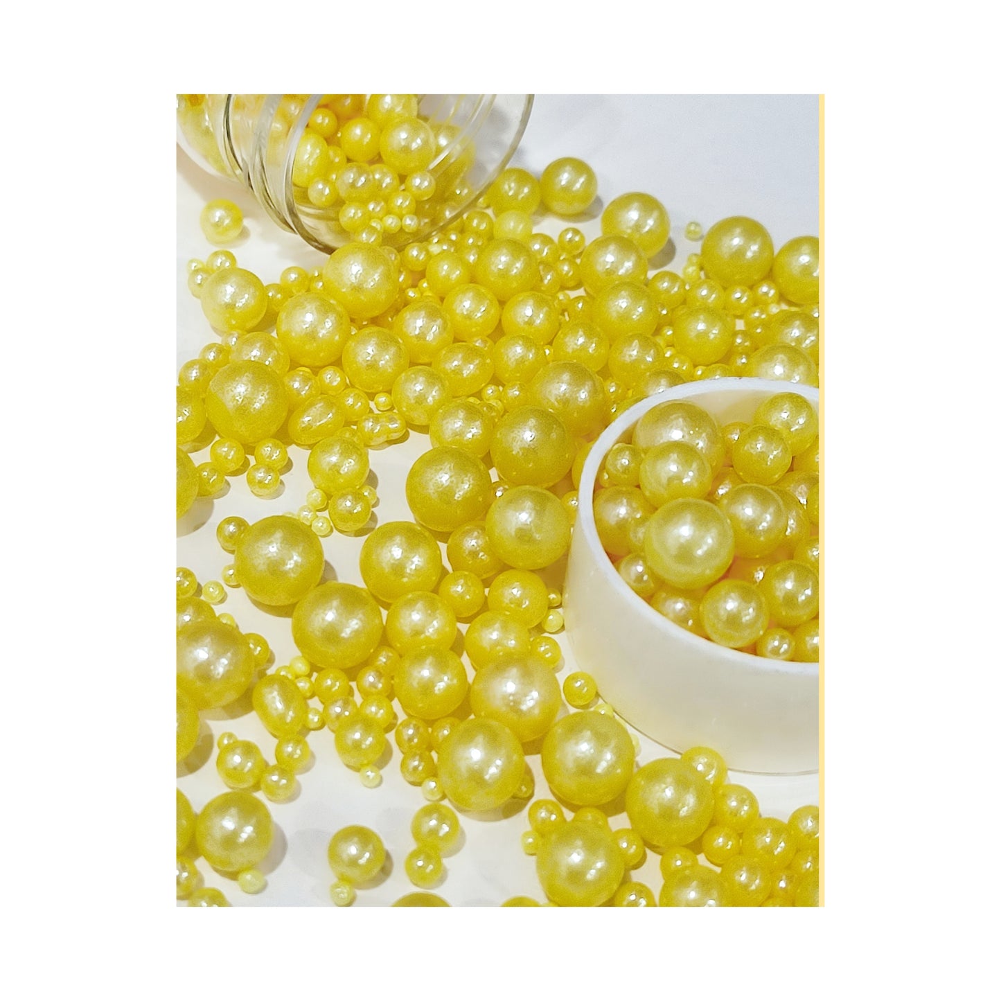 Yellow Premium Mix Pearl Sprinkle