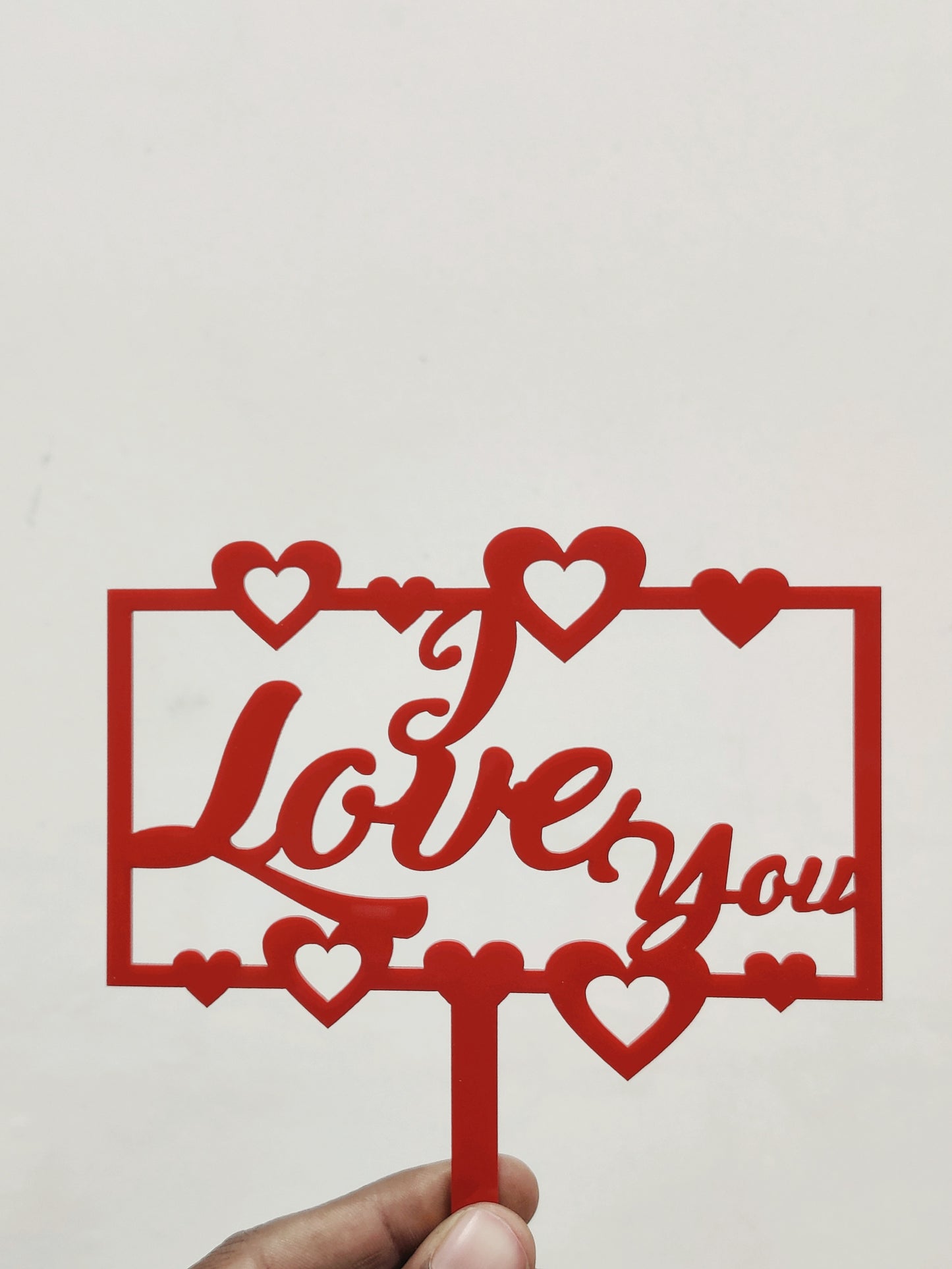 Love Acrylic Topper 5 inch