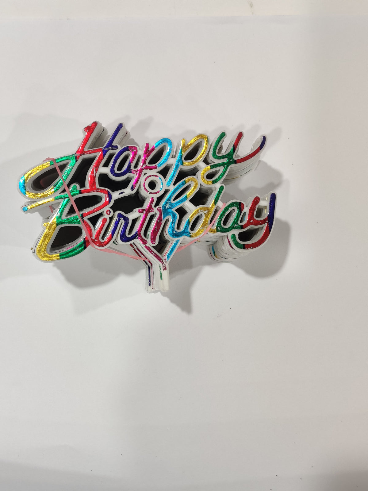 Happy Birthday Acrylic Topper Pack of 100