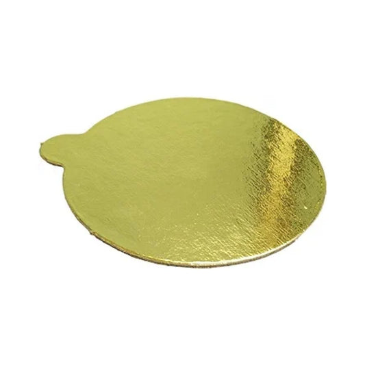 1 Pound Round Golden Cardboard Baseboard - 8 inch