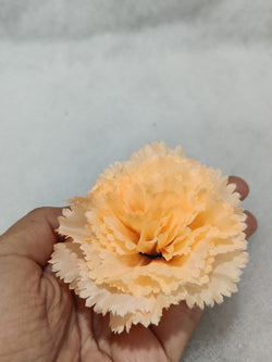 Peach Carnation Artificial Flower pack of 3