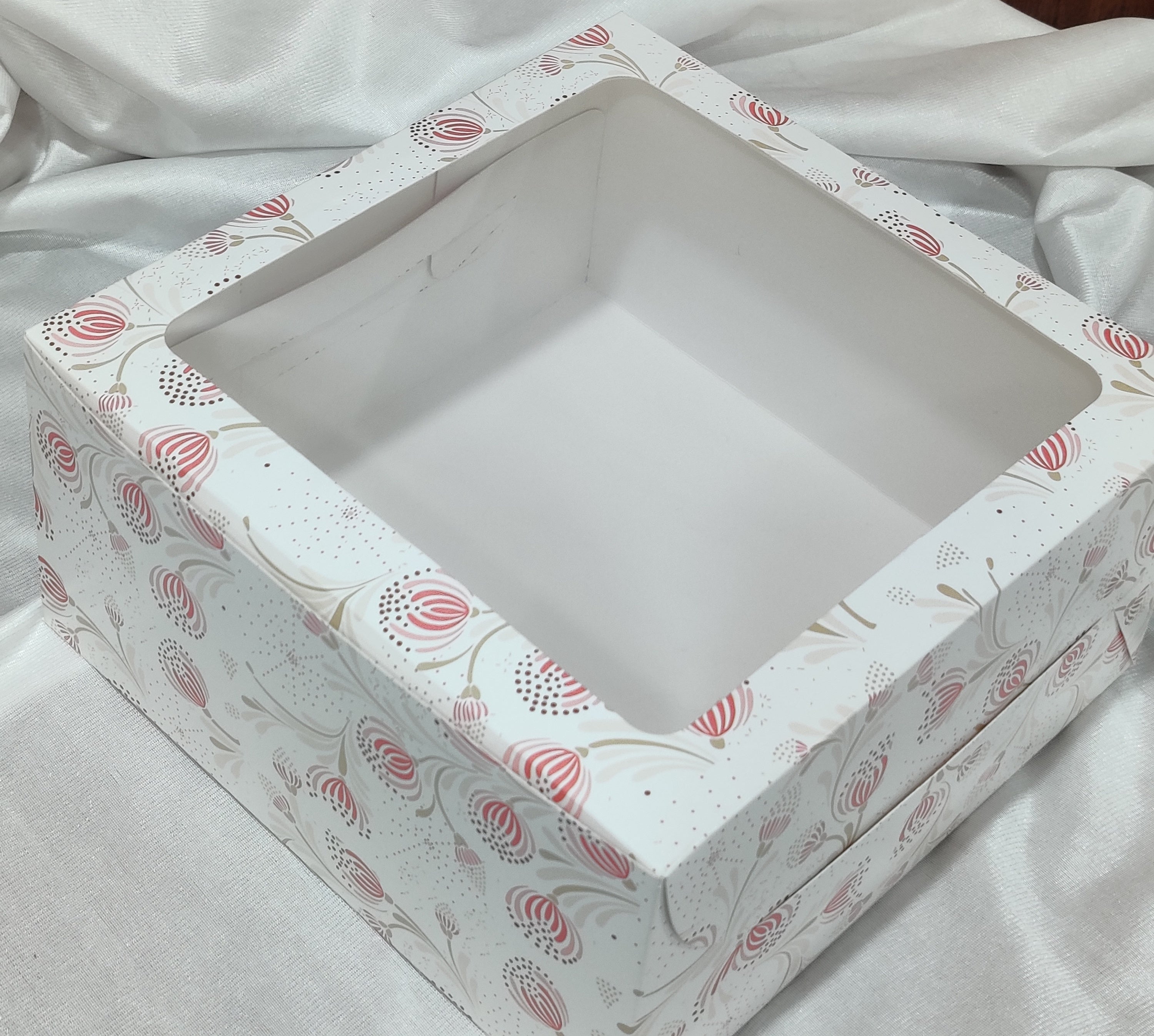 Pie / Cake Box with Window 6x6x3
