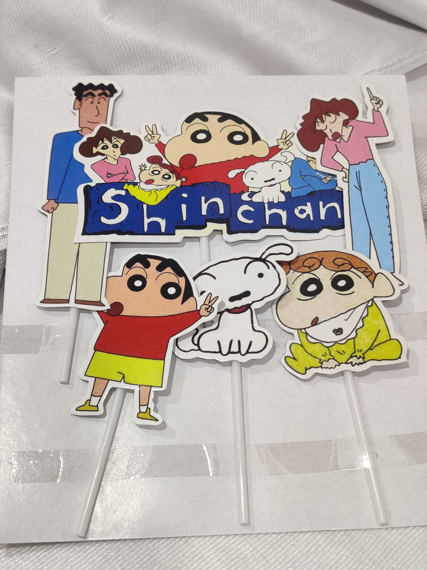 Sinchan Theme Topper pack of 6