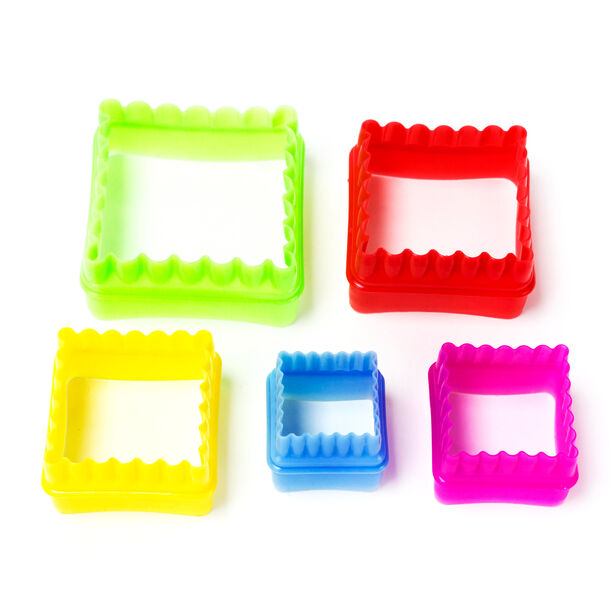 Square fondant cutter set of 5