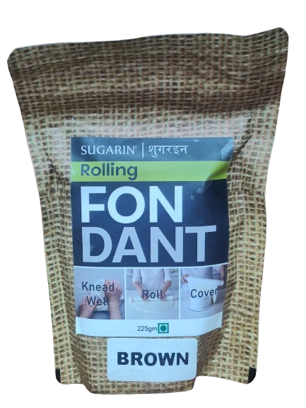 Sugarin Rolling fondant brown 225 gm