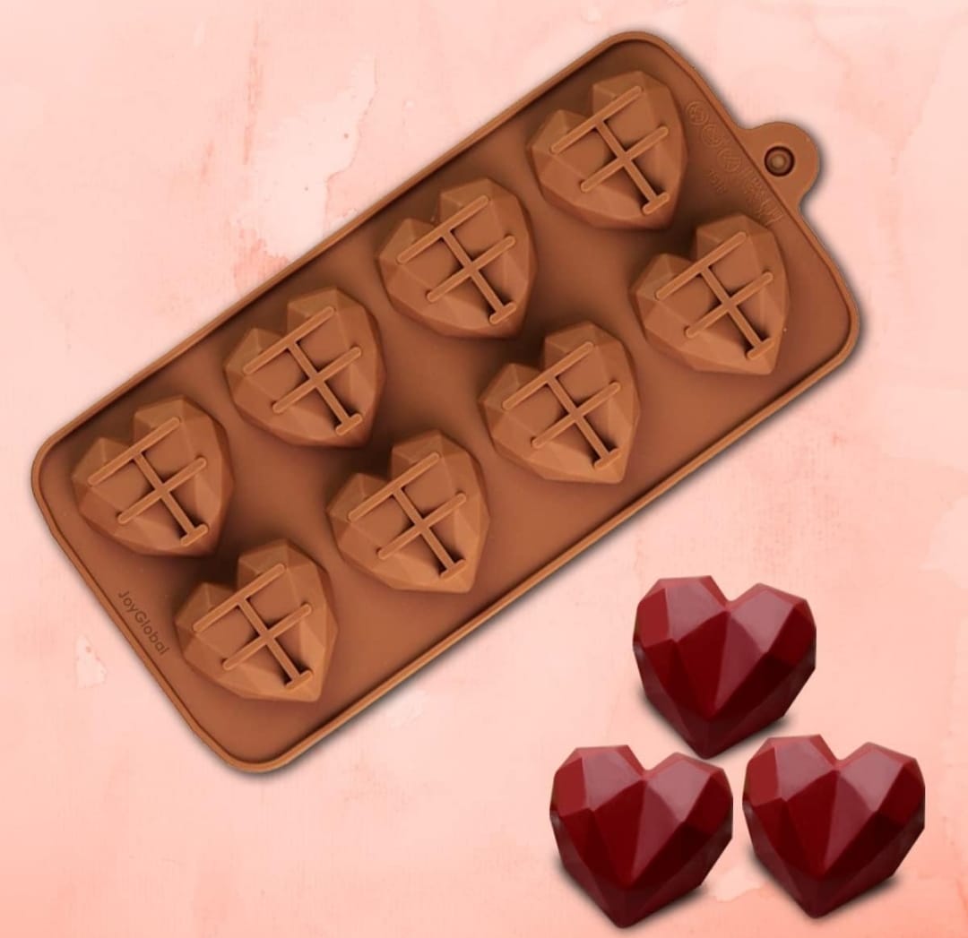 Geometric heart Silicon Mould