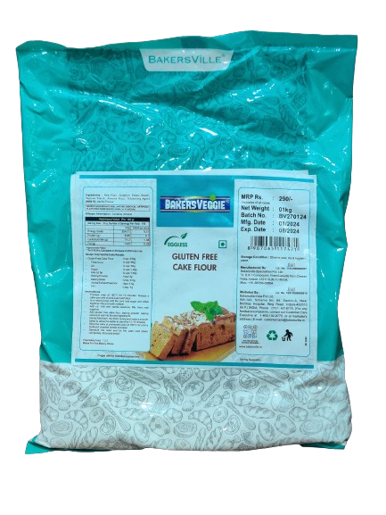 Bakers veggie Eggless gluten-free cake flour 1kg