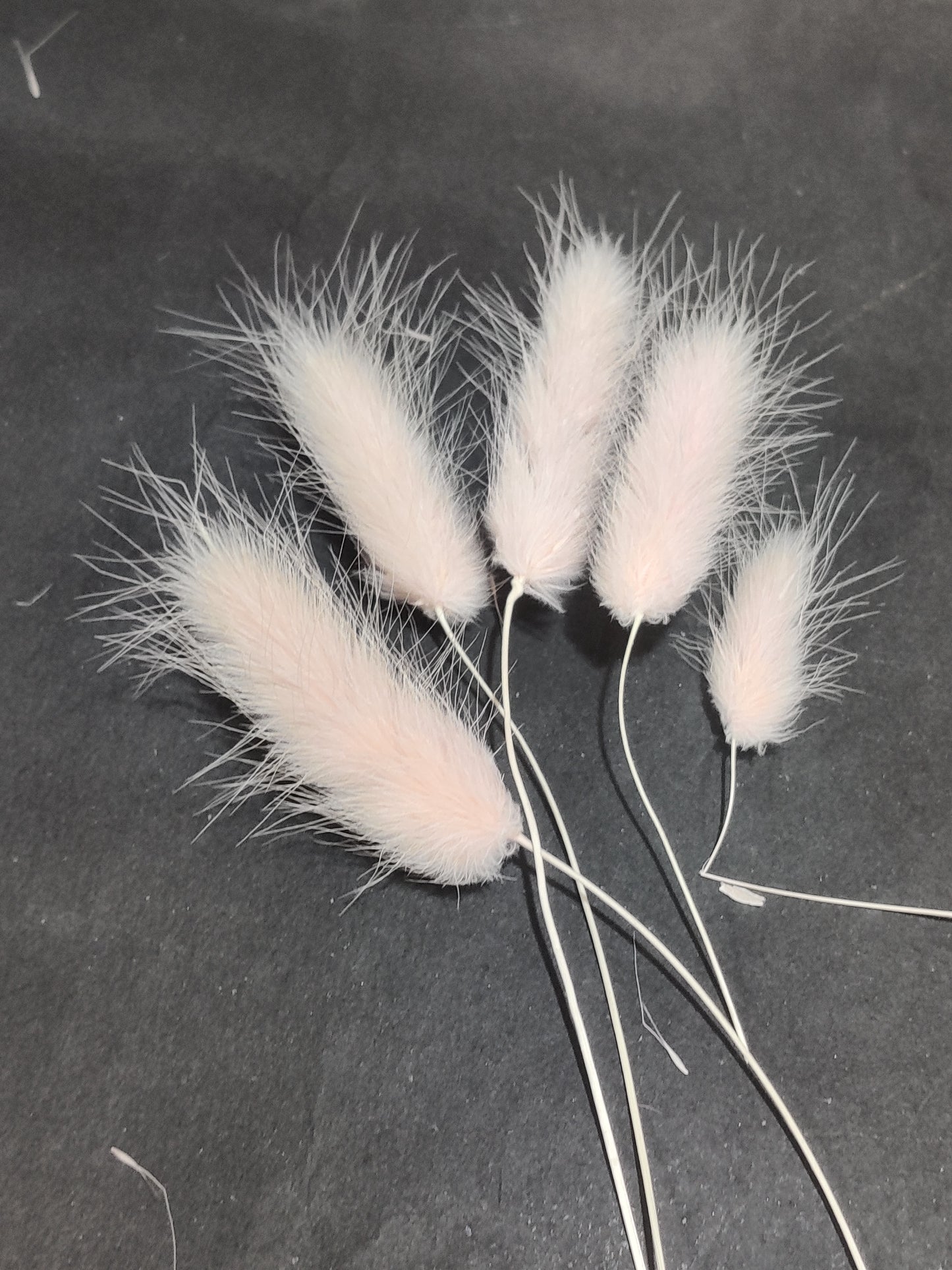 Pastel pink bunny tail pack of 5