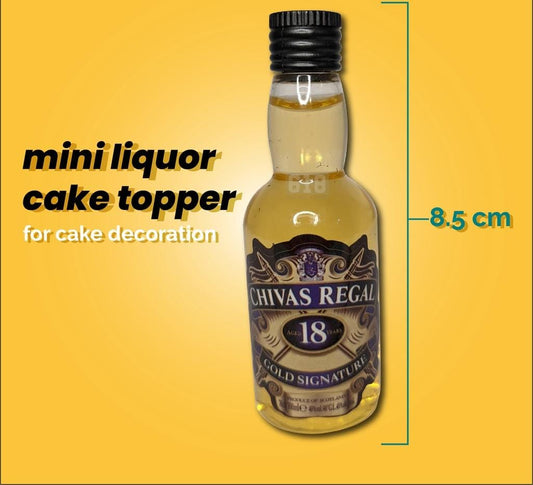 Chivas regal miniature bottle of cake deco