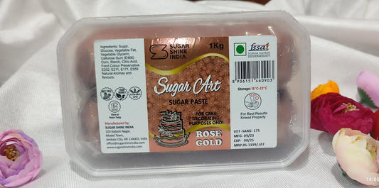 Sugar art rose gold Sugar paste 1 kg