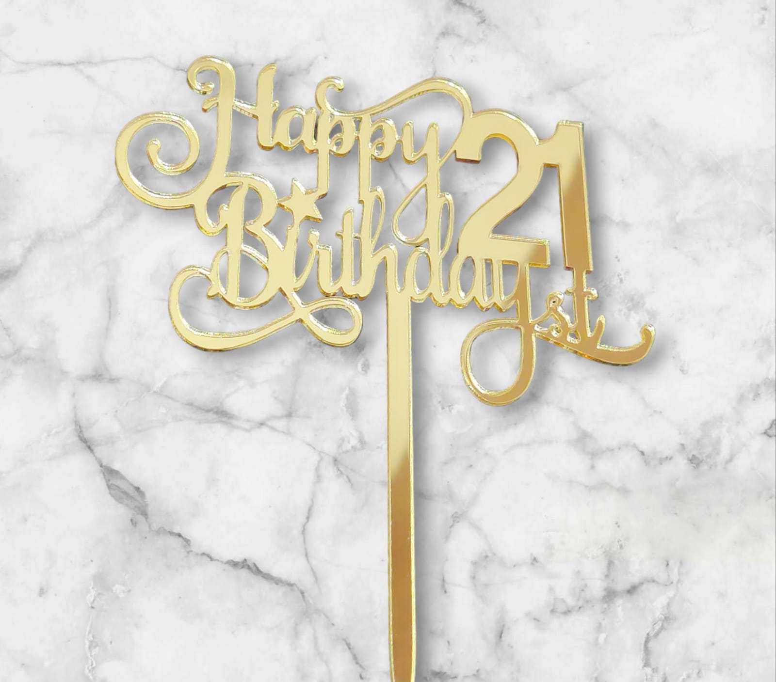 Happy Birthday 21 Topper – Bakeworld Retails Pvt Ltd