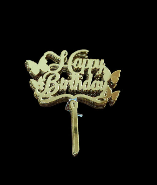 Happy Birthday 3 inch Topper pack of 10