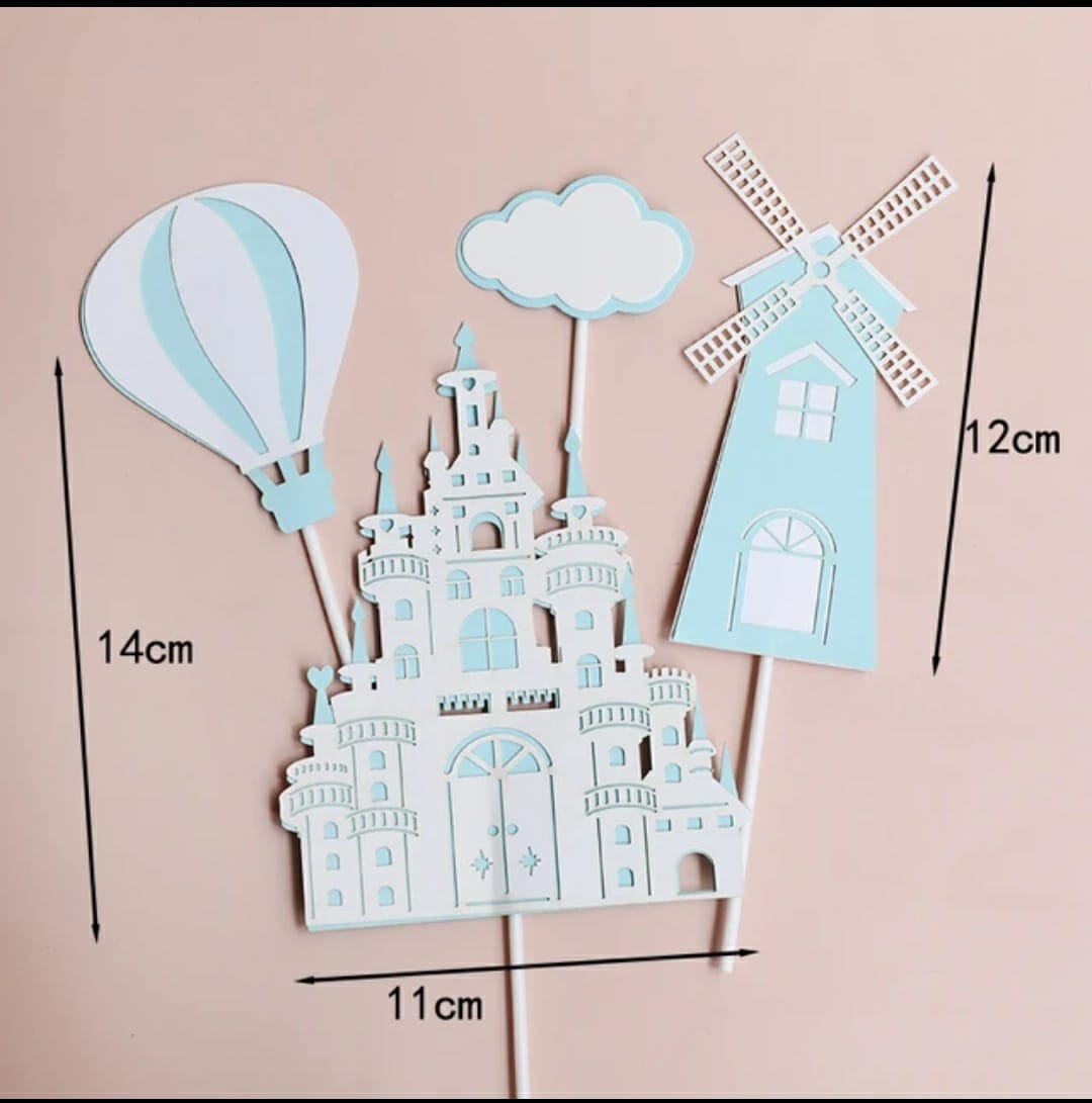 Castle Birthday Cake Topper