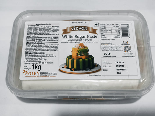 Vizyon White Sugar Paste 1kg