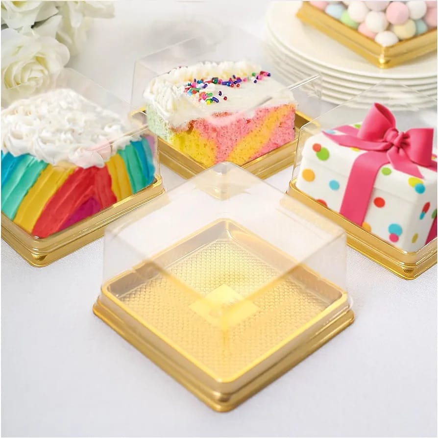 Brownie Box with Lids pack of 10 size-2.4/ 1.5 inch