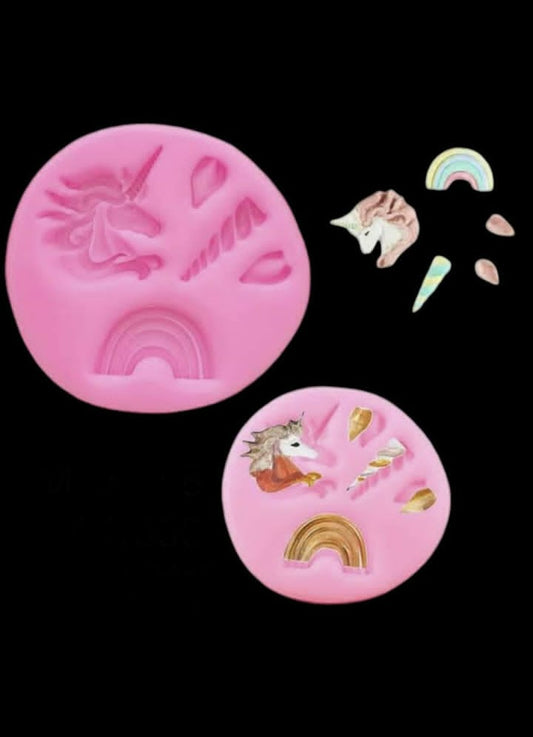 Unicorn silicone fondant mould