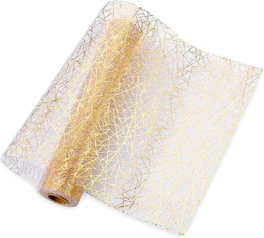 Flower packaging Golden  Net approx 5 Metre, width- 21 inch