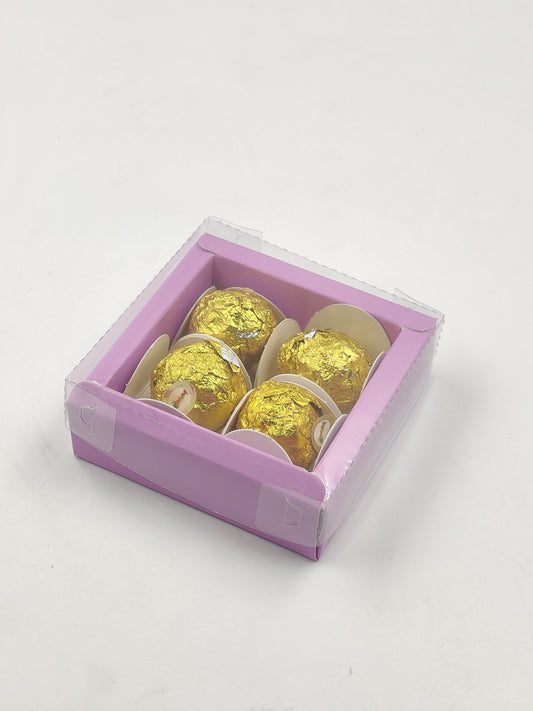 4 pc chocolate cavity box size-4*4*1.2