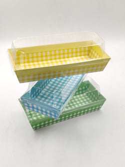 Yellow Loaf mould With Lid bake and serve Size-7x3.8x1.5inch Pack of 10