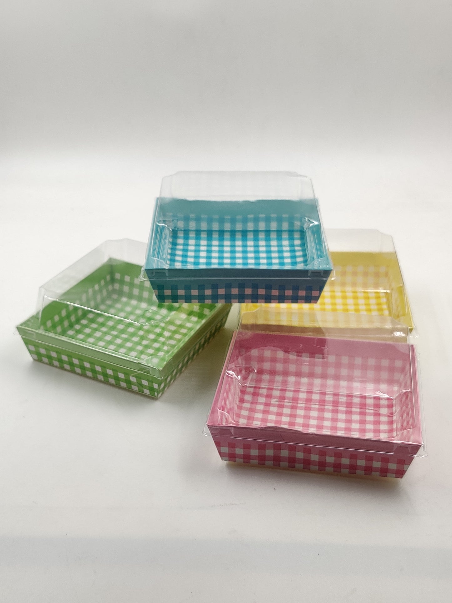 Loaf mould with lid bake and serve mould  Square (Random colour) Size-4.9*4.5*1.5 inch