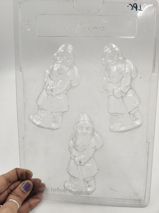 Christmas santa cacao pvc mould