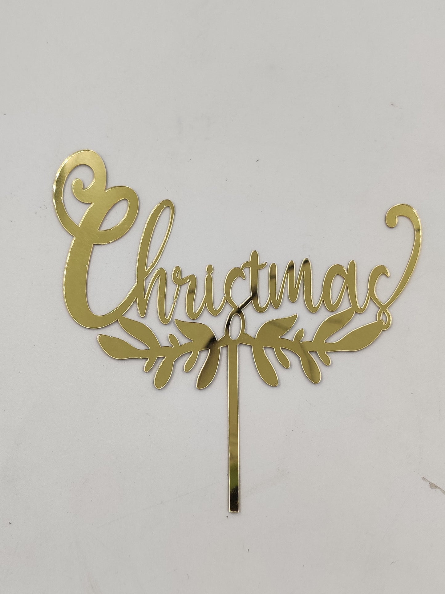 Christmas acrylic topper