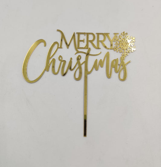 Merey Christmas acrylic topper