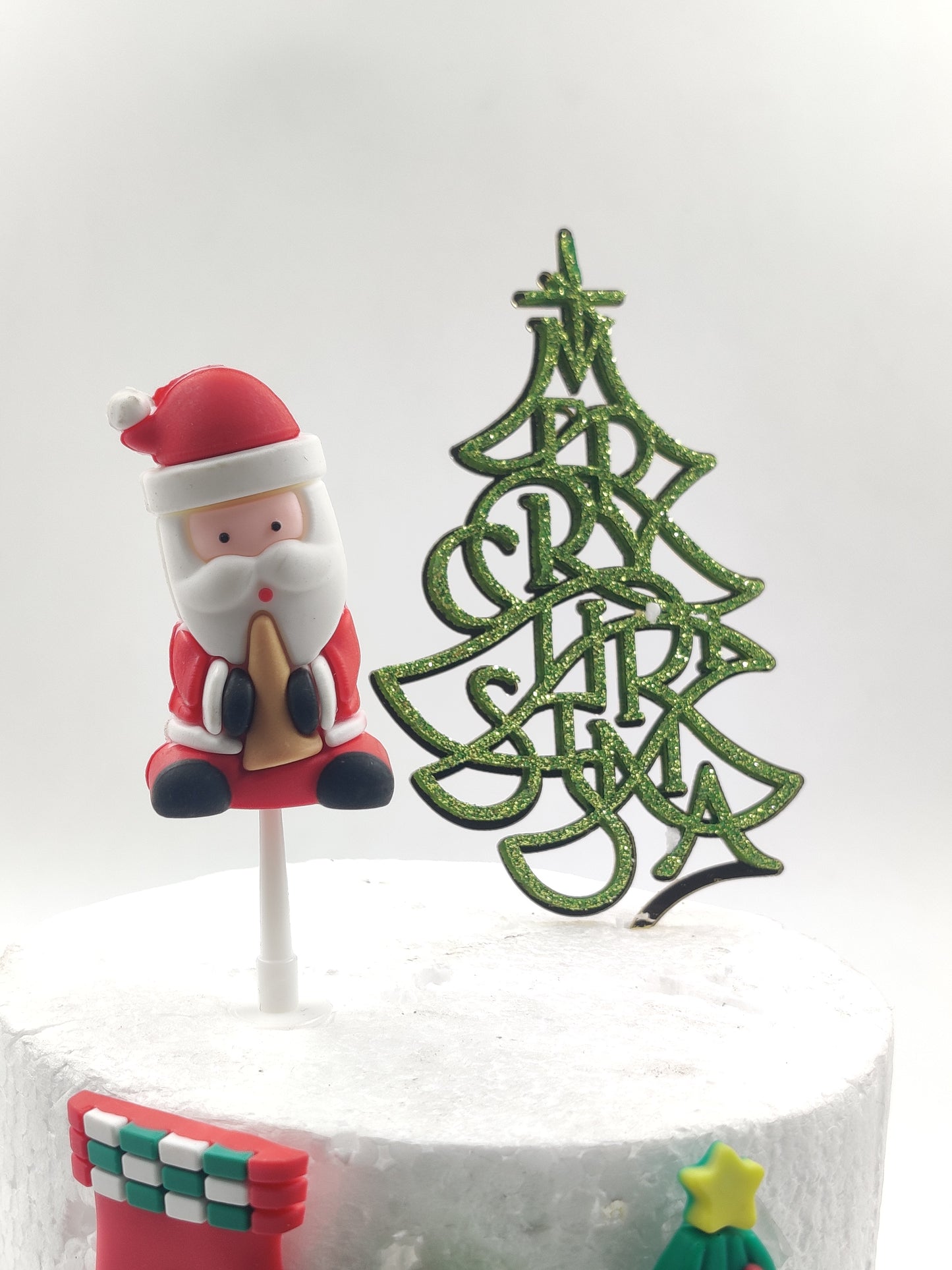 Christmas Santa Claus Miniature Topper