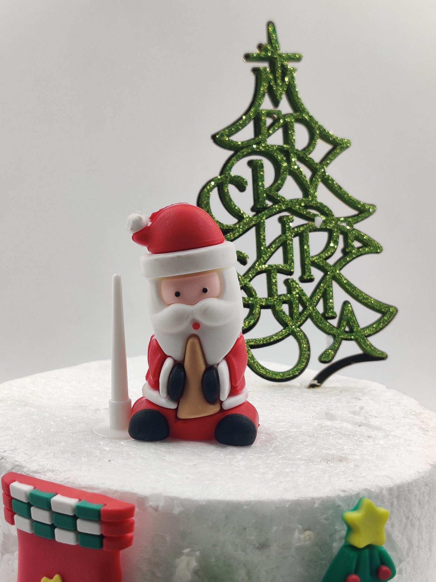 Christmas Santa Claus Miniature Topper