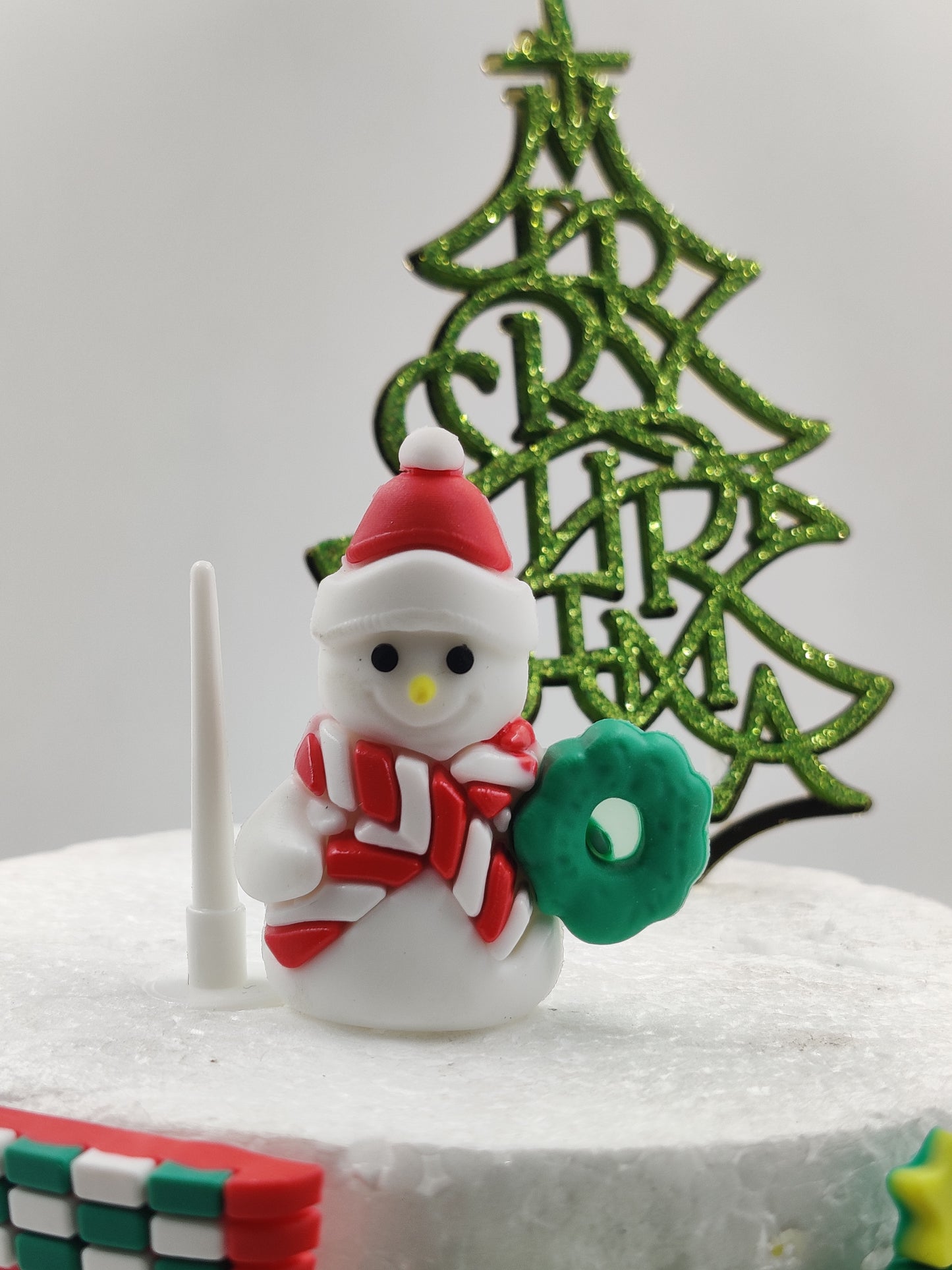 Christmas Snowman Miniature Topper