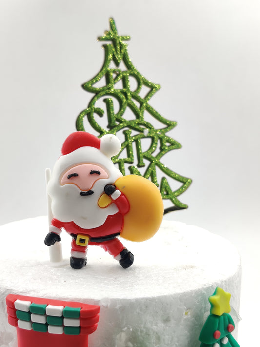 Christmas Santa Claus Miniature Topper