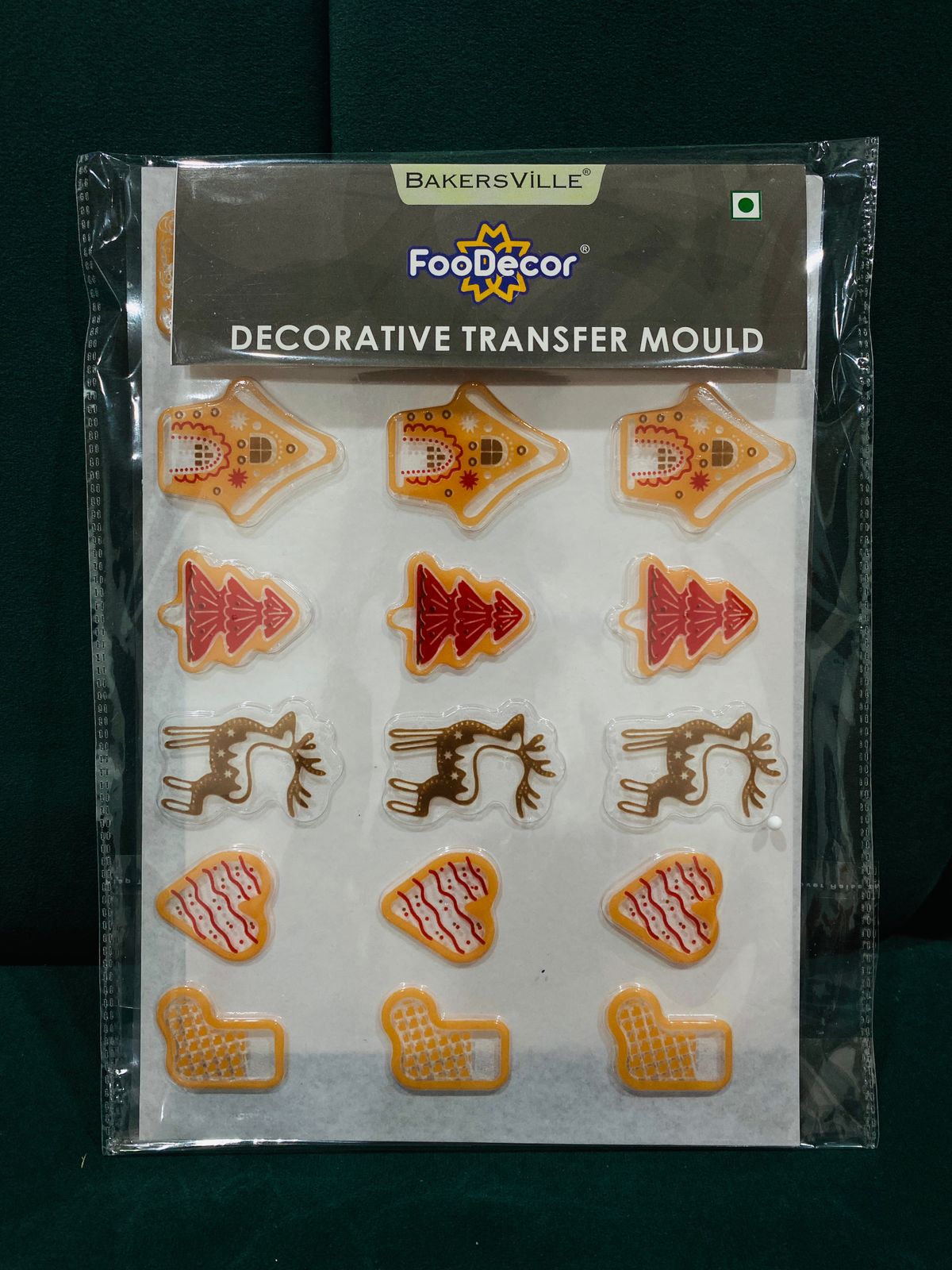 Bakersville Food Decor Transfer Christmas Mould