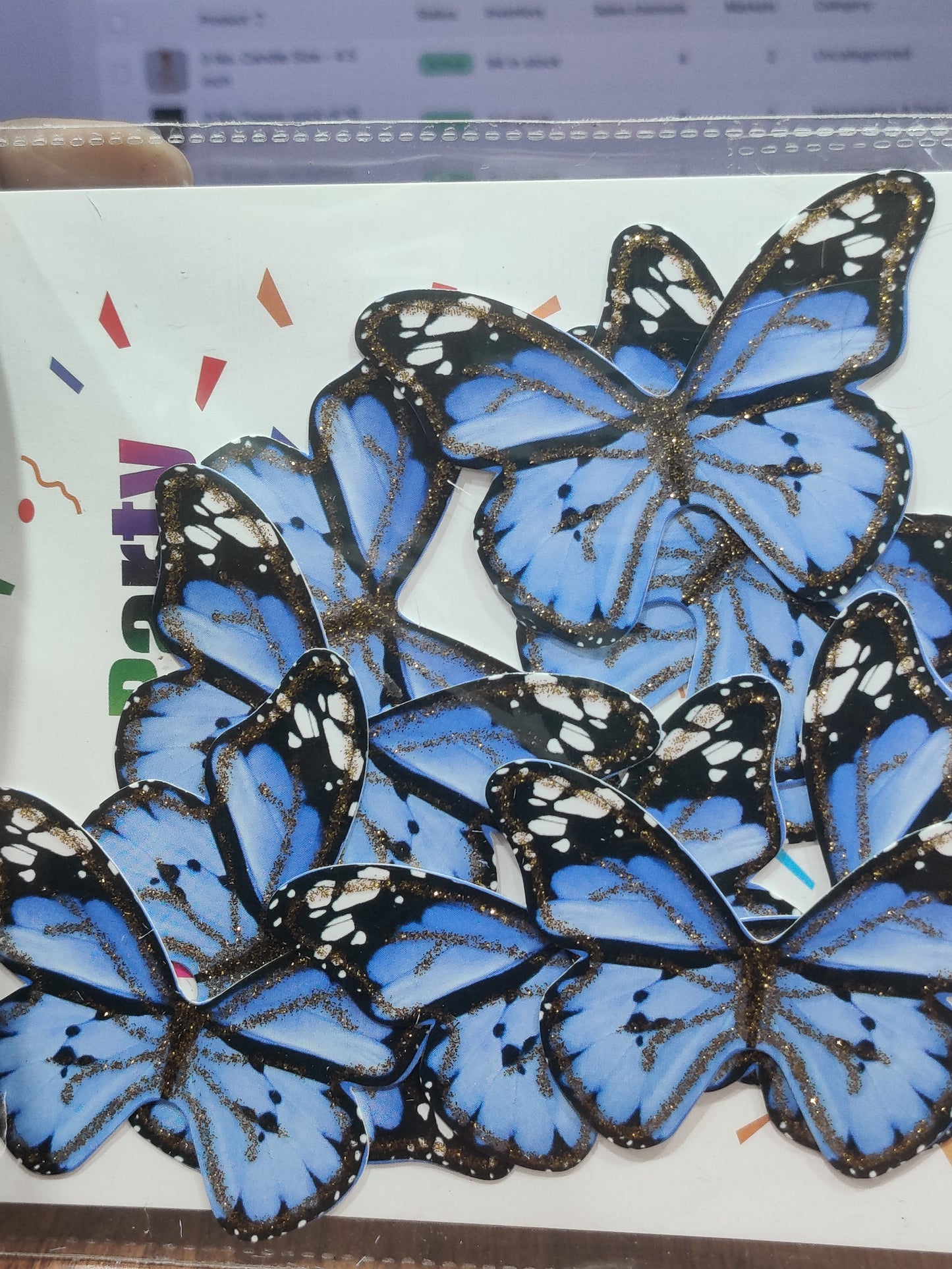 Paper Butterfly Cake Topper Pack Of 10