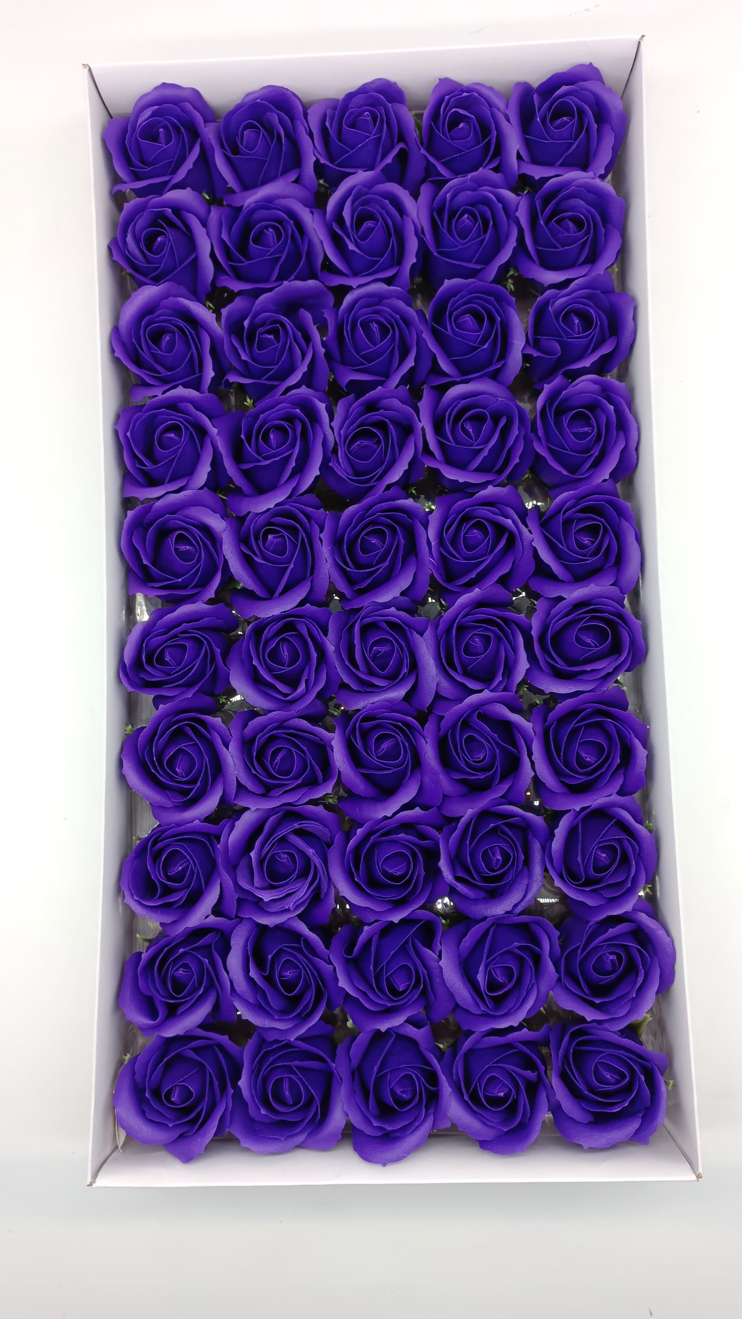Artificial Dark Purple Scented Rose Pack of 50