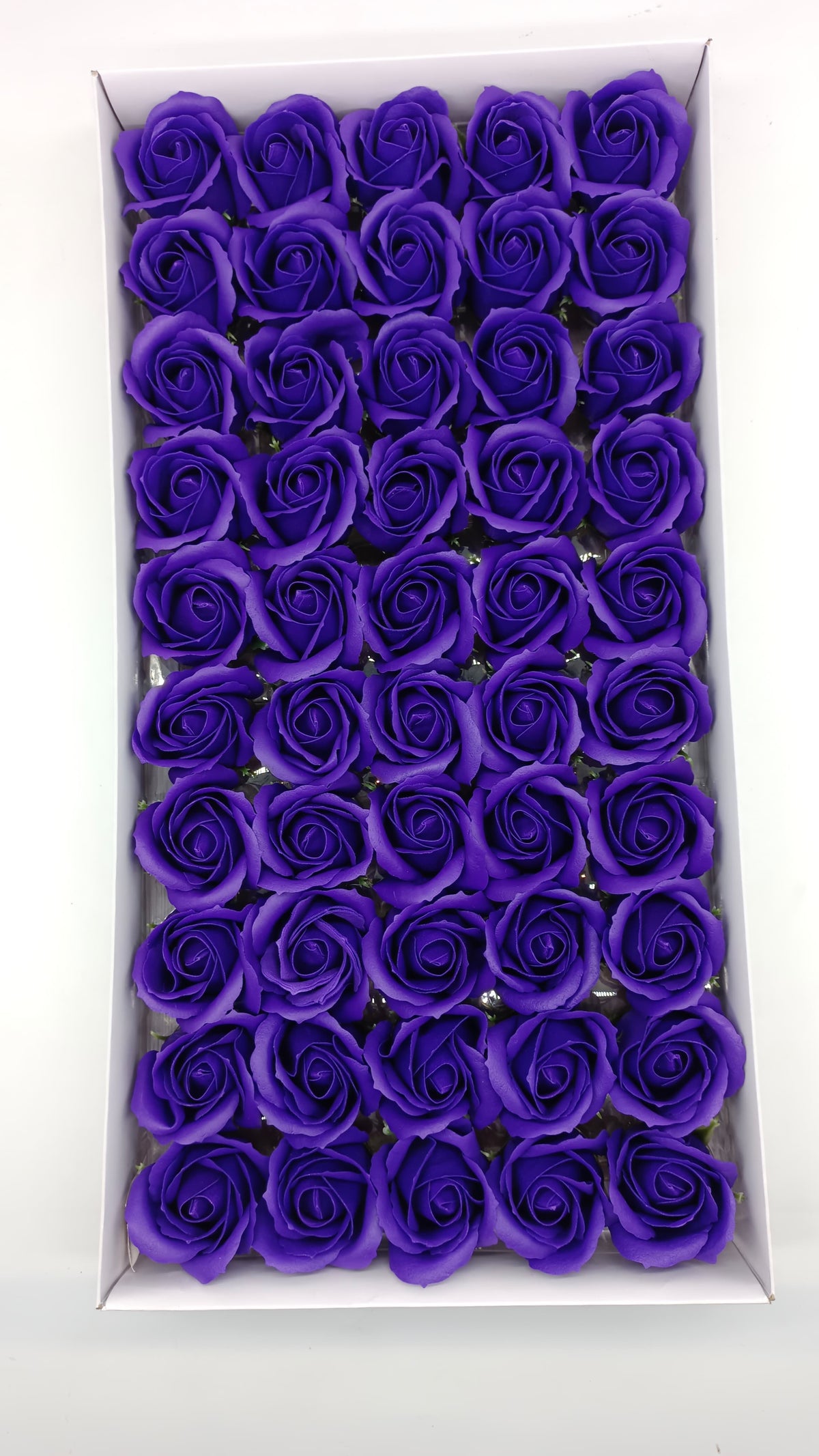 Artificial Dark Purple Scented Rose Pack of 50