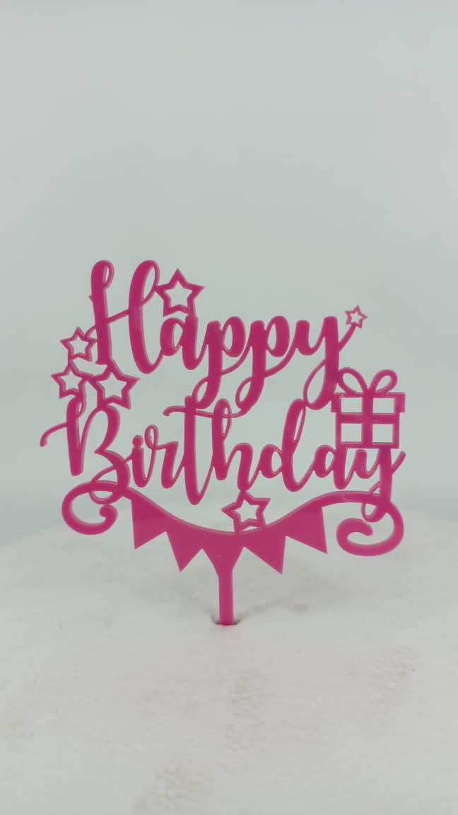Happy Birthday Acrylic Topper RT01081