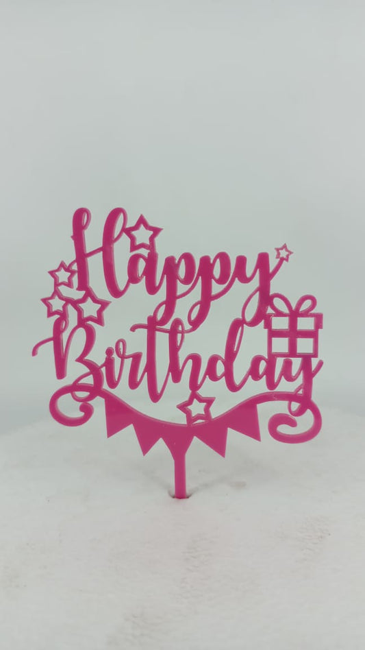 Happy Birthday Acrylic Topper RT01081