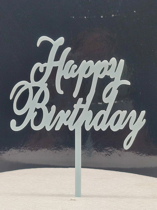 Acrylic Happy Birthday Cake Topper